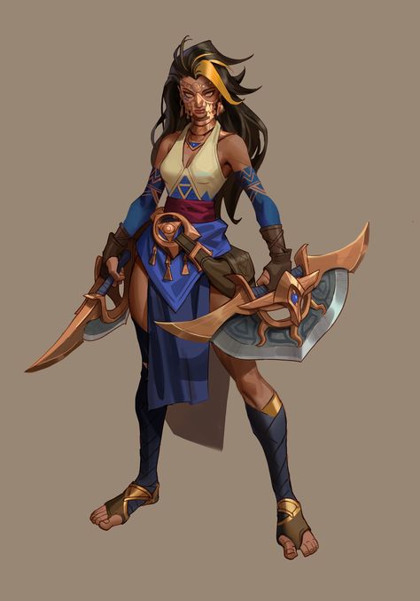 ArtStation - a desert girl Desert Clothing, Rogue Character, Egyptian Warrior, Warrior Drawing, Amazon Warrior, Casual Art, Characters Inspiration Drawing, Concept Art Character, Black Anime Characters