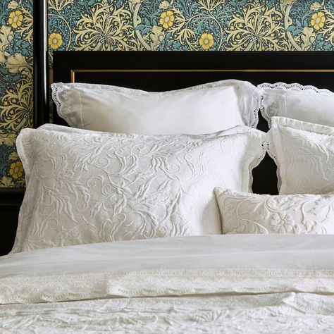 White bed covers