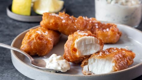 Beer-battered halibut is all about the crisp, crunchy exterior, and this easy recipe shows you precisely how to get it. This 30-minute recipe delivers moist, never-greasy fish with a wonderful crust. Creamy tartar sauce brightened with tarragon and parsley is its ideal foil. Beer Battered Halibut, Recipe For Tartar Sauce, Beer Batter Recipe, Tartar Sauce Recipe, Halibut Recipes, Beer Battered, Batter Recipe, Tartar Sauce, Beer Batter