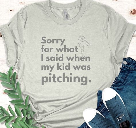 Baseball Mom Shirt Funny Baseball Shirt Sorry for What I Said When My Kid was Pitching Mother's Day Gift for Pitcher's Mom Baseball Mom Pitcher Mom Shirt, Funny Baseball Mom Shirts, Baseball Mom Tshirts, Mom Checklist, Mom Pride, Baseball Pitcher, Baseball Mom Shirt, Funny Baseball, Baseball Humor