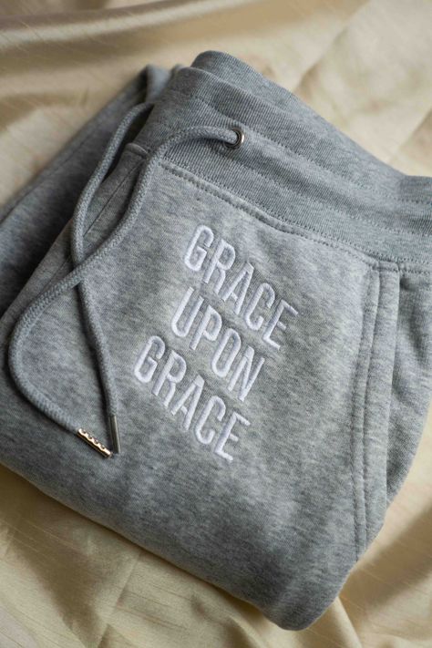 Christian Pants, Christian Embroidery Sweatshirt, Christian Business Ideas, Embroidered Crewneck Christian, Jesus Merch, Church Shirt Designs, Pray Sweatshirt, Church Merch, Modest Christian Clothing