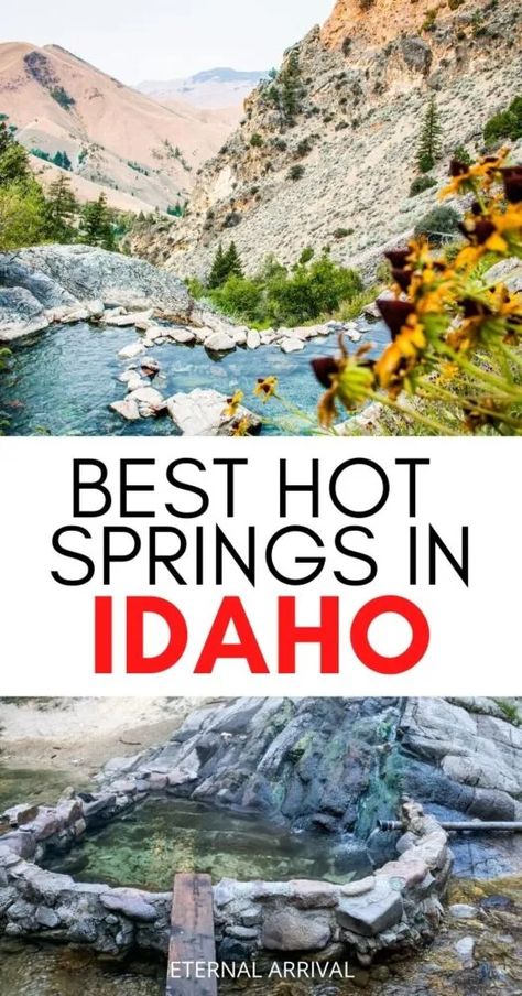 Idaho Hot Springs, Idaho Adventure, Usa Nature, Visit Idaho, Idaho Travel, Natural Hot Springs, Usa Food, Spring Hiking, Blogger Tips