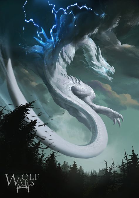 White Dragons, Cool Dragons, Fantasy Beasts, 다크 판타지, Dragon Pictures, White Dragon, Fantasy Creatures Art, Fantasy Monster, Dragon Artwork