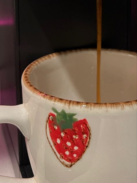 Strawberry Cottagecore, Strawberry Mug, Strawberry Aesthetic, Cottagecore Aesthetic, Summer Vibes, Mug