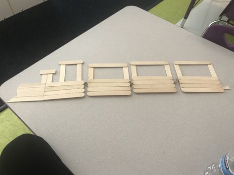 Popsicle sticks train Popsicle Stick Crafts Train, Popsicle Stick Train, Popsicle Stick Christmas Crafts, Train Theme Birthday Party, Ice Cream Stick Craft, Train Crafts, Decorating With Sticks, Ice Cream Crafts, Train Theme