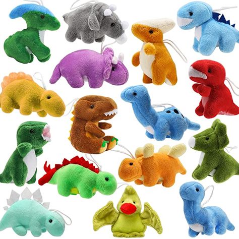 Amazon.com: 16 Pack Plush Dinosaurs Bulk, Mini Dinosaur Figures Assortment Keychain Toy, Soft Dino Stuffed Animal Set Gifts for Kids, Easter Basket Stuffers, Goody Bag Filler, Doll Machine, Toddler Party Favors : Toys & Games Dino Stuffed Animal, Toddler Party Favors, Dinosaur Figures, Dinosaur Plush Toy, Easter Basket Stuffers, Toddler Parties, Kids Easter Basket, Dinosaurs Figures, Dinosaur Plush