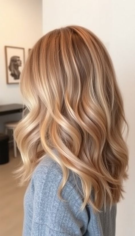 30 Fall Blonde Hair Ideas » DreamingFY Warm Golden Blonde Hair, Light Strawberry Blonde, Warm Blonde Hair, Honey Blonde Hair Color, Cinnamon Hair, Headpiece Hairstyles, Fall Blonde Hair, Blonde Babies, Strawberry Blonde Hair Color