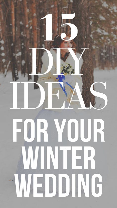 15 DIY winter wedding ideas for the perfect Christmas wedding or December wedding! #winterwedding #allwhiteweddingideas #christmaswedding #decemberwedding #januarywedding #winterweddingdecor #winterweddingdiy #diywinterwedding #diywedding #diyweddingideas #uniquewinterwedding Christmas Outdoor Wedding Ideas, Outdoor Christmas Wedding Ideas, Cheap Winter Wedding Ideas, Simple Christmas Wedding Decor, December Wedding Ideas Decoration, Diy Winter Wedding Decorations, Small Winter Wedding Ideas, Winter Wedding Simple, Country Christmas Wedding