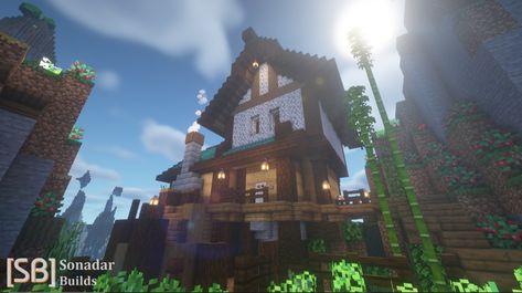 Starter House, Oak Logs, Starter Home, Minecraft, Built In, Cabin, House Styles, Home Decor, Home Décor