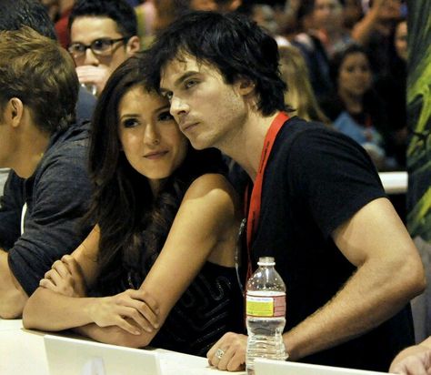 Ian E Nina, Damon And Elena, Ian And Nina, Ian Joseph Somerhalder, Ian Somerhalder Vampire Diaries, Katerina Petrova, Vampire Diaries Poster, Damon Salvatore Vampire Diaries, Vampier Diaries