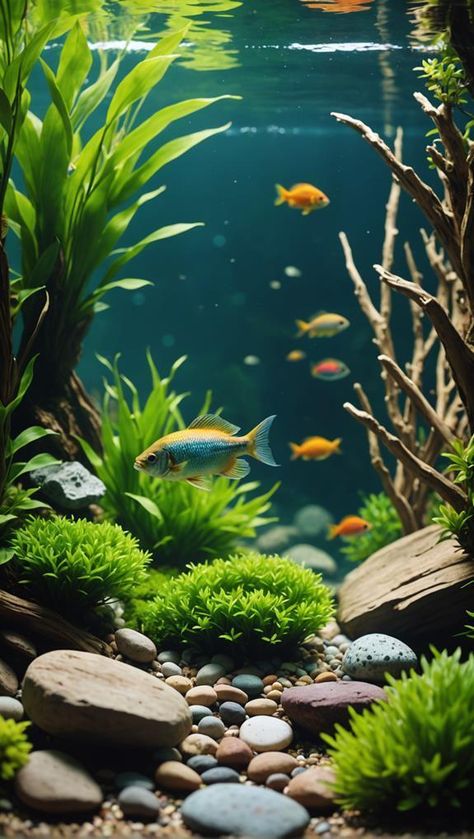 Creating a natural habitat in your aquarium is fundamental to ensuring the health and happiness of your fish. Consider incorporating the right substrate, live plants, and natural decorations while creating distinct zones for security. These elements not only enhance aesthetics but also support a balanced ecosystem that benefits your aquatic pets. Discover more essential tips to elevate your aquarium setup. Aquriam Ideas, Fish Tank Themes, Natural Decorations, Aquatic Pets, Tropical Fish Tanks, Aquarium Setup, Aquatic Ecosystem, Aquarium Ideas, Pet Fish