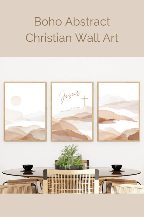 Christian Modern Art, Christian Minimalist, Christian Canvas Art, Bible Verse Painting, Bedroom 2024, Modern Christian Art, Abstract Watercolor Landscape, Philippians 2, Christian Verses