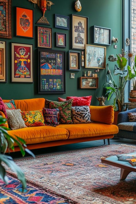 10 Bold Maximalist Decor Ideas To Kick Beige To The Curb Maximalist Color Palette, Oversized Floor Lamp, Boho Farmhouse Living Room, Interior Paint Schemes, Neutral Coastal Decor, Modern Maximalist Decor, Maximalist Living Room, Maximalist Interior Design, Modern Maximalist