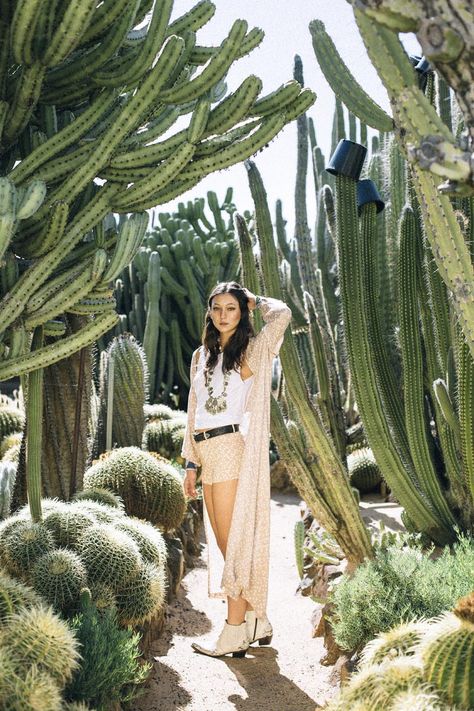 Cactus Photoshoot, Boho Inspo, Arizona Photography, Desert Botanical Garden, Martha Hunt, Bridal Bachelorette Party, Campaign Fashion, Western Women, Cactus Garden