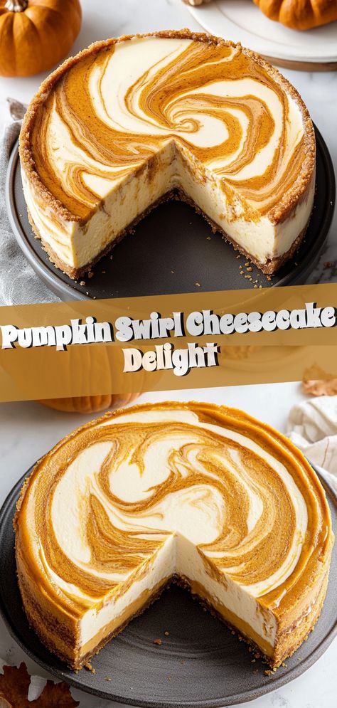 Pumpkin Swirl Cheesecake Delight Taste Of Home Deluxe Pumpkin Cheesecake, Pumpkin Cream Cheese Swirl Cake, Pumpkin Chiffon Cheesecake, Simple Pumpkin Cheesecake Recipe, Pumpkin Cake With Cheesecake, Pumpkin Cream Cheese Cheesecake, Pumpkin Cheesecake With Sour Cream Top, Pumpkin Recipes Cheesecake, Apple Pumpkin Cheesecake