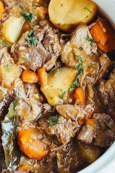 Lamb and potatoes cooked simply in a rich stock are what make this traditional Irish lamb stew so delicious. Pop it all in the slow cooker for a complete, easy meal. Lamb Stew Slow Cooker, Lamb And Potatoes, Stew Slow Cooker, Irish Lamb Stew, Australian Recipes, Lamb Casserole, Slow Cooker Chicken Stew, Lamb Stew Recipes, Lamb Dinner