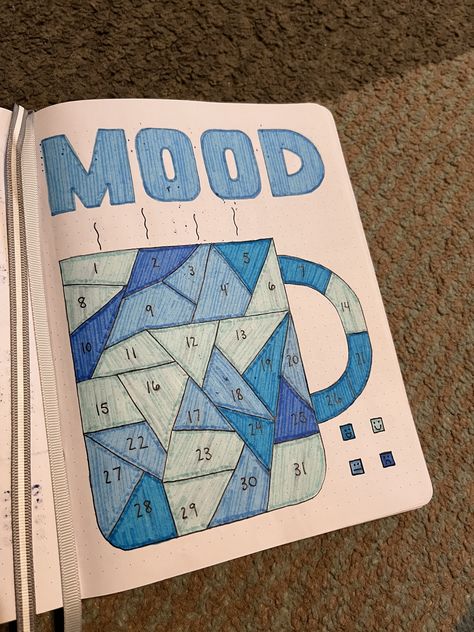 Dot Journal January, January 2024 Journal Ideas, 2024 Dot Journal, Mood Trackers January, January Mood Board Inspiration, Mood Tracker Ideas January, Mood Tracker Gennaio, Bujo January Mood Tracker, Planer January