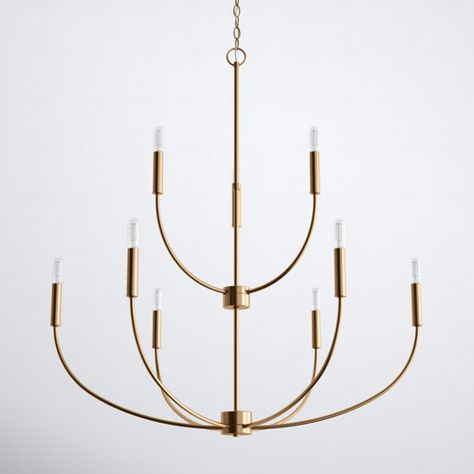 Gracie Oaks Zyian Dimmable Classic / Traditional Chandelier | Wayfair Hanging Candle Lights, Dimmable Chandelier, Chandelier Farmhouse, Farmhouse Candles, Coastal House, Hanging Candles, Wagon Wheel Chandelier, 4th Street, Candle Style Chandelier