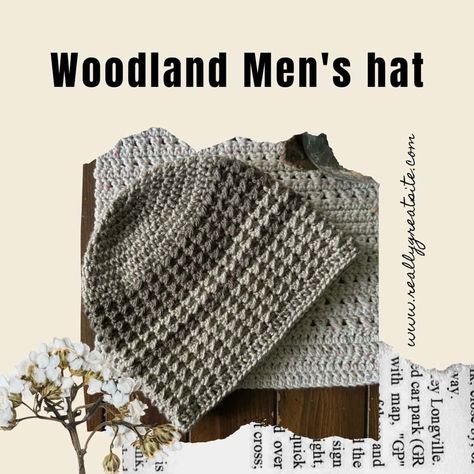 Crochet mens hat