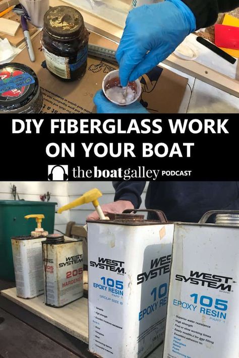 Glass fiber and some 2-part epoxy is a powerfully strong combination. Learn the 6 steps to fiberglass success! #fiberglass #DIY #boat Boat Restoration Diy, Stem Boat, How To Fiberglass, Wood Boat Building, Model Boats Building, Boat Interior Design, Boat Galley, Plywood Design, Boat Restoration