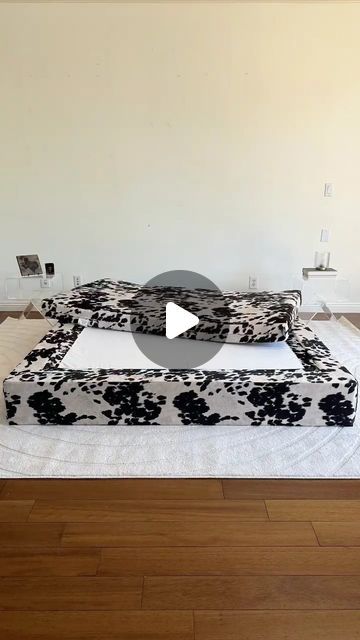 SoftFrame Designs on Instagram: "Coastal Cowgirl Summer loading...🤠☀️ 

Our Vegan Cowhide print on the Ultra Set✨ 

#bedinspo #cloudbed #safefurniture #bedroominspo #softfurniture #bestbedframe 
#coastalcowgirl" Softframe Designs, Cowgirl Summer, Cowhide Print, Soft Furniture, Coastal Cowgirl, June 21, Bedroom Inspo, Architectural Digest, Bed Frame