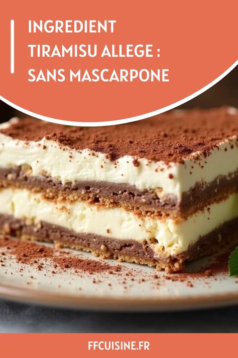 Decouvrez comment realiser un tiramisu allege sans utiliser de mascarpone et conservez toute la gourmandise de ce dessert italien emblematique. Moscato, Succulent, Dessert