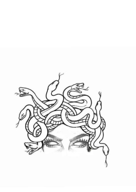 Medusa Art Drawing, Tattoo Ideas Medusa, Medusa Tattoo Design Simple, Medusa Artwork, Medusa Tattoos, Watercolor Tattoo Ideas, Protection Tattoo, Archangel Tattoo, Medusa Tattoo Design