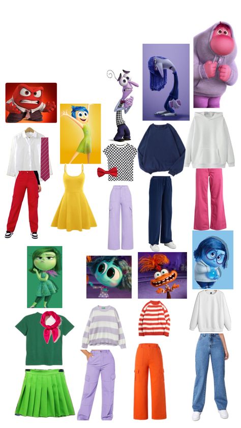 Monsters Inc Boo Halloween Costume, Inside Out Two Halloween Costumes, Emotions Halloween Costume, Inside Our Halloween Costume, Inside Out Characters Halloween Costume, Inside Out Characters Halloween, Envy Halloween Costume, Inside Out Family Costume Halloween, Inside Out Costume Ideas Diy