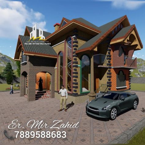 3D Model of a House Covering plinth area of 1100 sft Designed by #recominfrastructures 📱7889588683 3D Models of Residential & Commercial Buildings,DPR,Elevations, Plans, Visualization,Roof Designs , Interior Design, Land Measurements,Surveying, B planing , Building Construction,Structure & consultation... #kashmir #srinagar #anantnag #kashmirtourism #recominfrastructures #designer #homedecor #housedesign #homedesign #home #house #huthouse #hut #archidaily #lumion #recom #architecture #inter House Design In Kashmir, Kashmiri House, Kashmir House, Assam Type House Design Plan, 5 Lakhs House Plan, One Kanal House Plan In Pakistan, 8 Marla House Plan Pakistan, Kashmir Srinagar, Kashmir Tourism