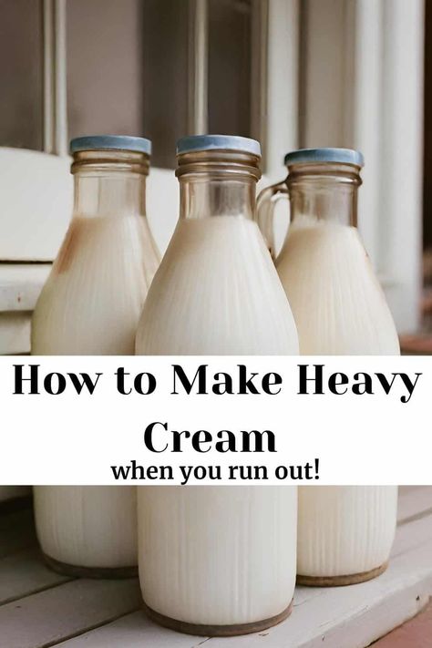 How To Make Your Own Heavy Cream, Can You Make Heavy Cream Out Of Milk, Can You Freeze Heavy Cream, How To Make Homemade Heavy Cream, Freezing Heavy Cream, How To Make Butter With Heavy Cream, How Do You Make Heavy Cream, Diy Heavy Cream Homemade, How To Make Fresh Cream At Home