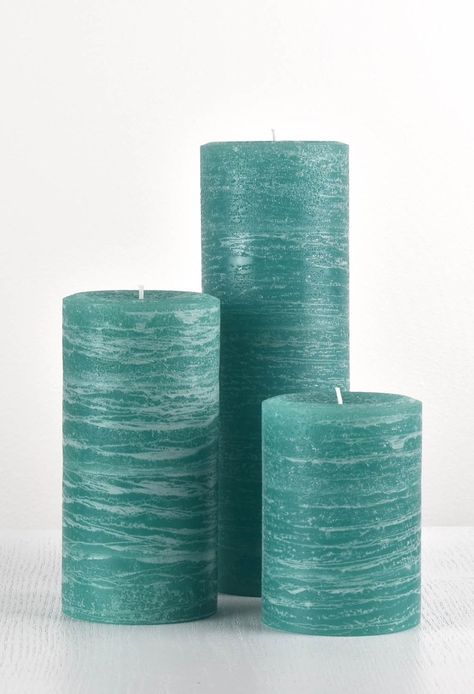 Teal Candles, Peacock Candle, Layered Candles, Aqua Decor, Teal Home Decor, Tumblr Room Decor, Purple Home Decor, Artisan Candles, Coloured Candles