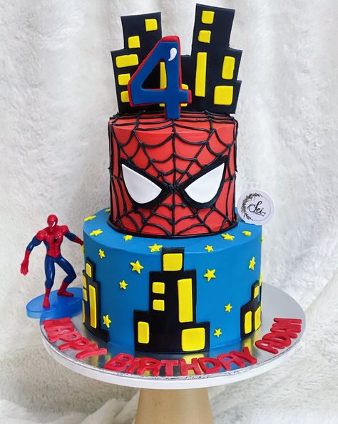 Spider Man Birthday Cake, Spider Man Birthday, Spiderman Birthday Cake, Friends Cake, Birthday Cakes For Men, Spiderman Birthday, Friends Party, Occasion Cakes, Third Birthday