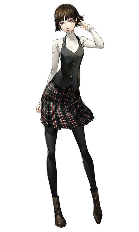 Makoto Niijima Art - Persona 5 Art Gallery Persona 5 Makoto, French Braid Styles, Makoto Niijima, Atlus Games, Shin Megami Tensei Persona, Megami Tensei, Persona 4, 5 Anime, Urban Legends