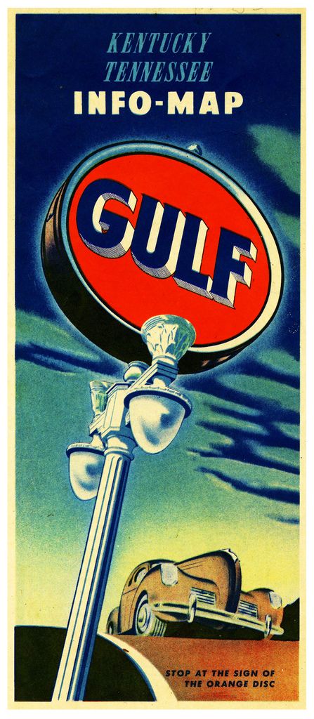 On The Information Superhighway | by paul.malon Station Map, Gulf Oil, Pompe A Essence, Gas Service, Old Gas Stations, Poster Ads, Oil Company, Car Advertising, Service Station