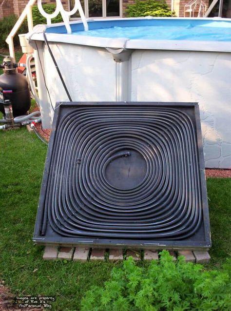 12 Inexpensive DIY Solar Pool Heater Projects You Can Install By Yourself Diy Pool Heater, Solar Pool Heater Diy, Solar Heater Diy, Solar Pool Heaters, Solaire Diy, Diy Heater, Swimming Pool Heaters, Solar Pool Heater, Solar Shower