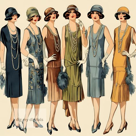 Fashion In 1920, Cute Flapper Costume, 1920s Street Style, 1920s Daily Fashion, 1920s Lower Class Fashion, 1920s Formal Wear, Roaring 20s Womens Fashion, Vintage 1920s Fashion, 1920s Women Fashion