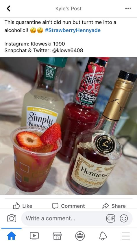 Mixed Drinks Hennessy, Mixed Drinks With Brown Liquor, Togo Alcohol Drinks, D'usse Drink Recipes, Hennessey Drink Recipes, Henny Drinks Recipes, Taylor Port Mixed Drinks, Alcohol Table Party Ideas, Hennessy Drinks Recipes