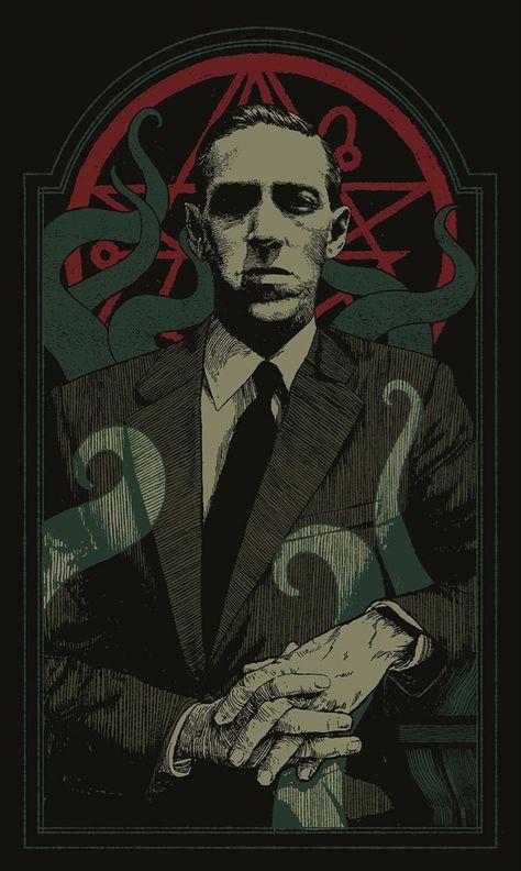 H.P. Lovecraft Lovecraft Monsters, Lovecraft Art, Cthulhu Art, Lovecraft Cthulhu, The Legend Of Sleepy Hollow, Lovecraftian Horror, H P Lovecraft, Eldritch Horror, Hp Lovecraft