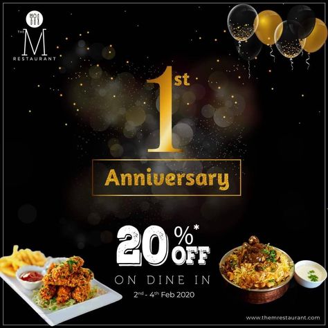 Food Offer Poster Design, Poster Design Restaurant, Restaurant Anniversary, Offer Poster Design, Anniversary Dinner Ideas, Offer Poster, Brochure Food, Anniversary Poster, Poster Creative