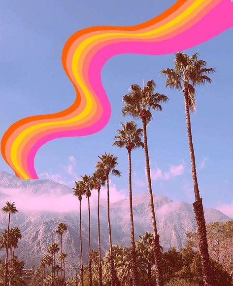 @aprilseelbach Palm Springs Palm Springs Wallpaper, Palm Springs Vintage, Spring Architecture, Vintage Palm Springs, Palm Springs Aesthetic, Valentine Backdrop, Story Stickers, Spring Instagram, Valentine Background