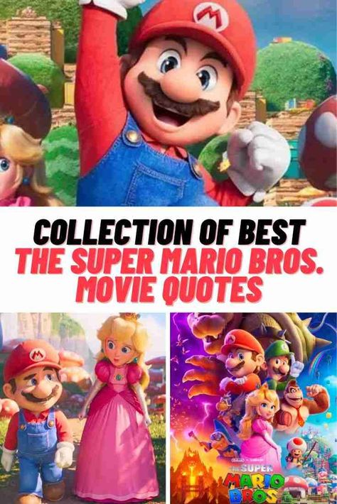 THE SUPER MARIO BROS. MOVIE Quotes #SuperMarioMovie #MariosBrosMovie #SuperMarioBros #MovieQuotes #Quotes Mario Bros Quotes, Super Mario Sayings, Super Mario Quotes, Mario Quotes, Mario Theme, The Super Mario Bros Movie, Super Mario Bros Movie, Makeup By Mario, Peach Mario