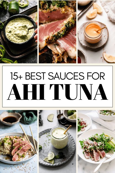 Seared Tuna Marinade, Seared Ahi Tuna Appetizer, Sauce For Seared Ahi Tuna, Sauce For Blackened Tuna, Seared Ahi Tuna Recipe Dipping Sauces, Sauces For Tuna, Sauce For Seared Tuna, Seared Tuna Sauce, Best Ahi Tuna Steak Recipe