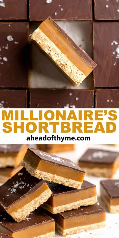 Millionaire\'s Shortbread Caramel Shortbread Squares, Easter Millionaire Shortbread, Millionaire Squares Recipe, Shortbread Millionaire Bars, Million Shortbread, Millionaires Shortbread Bars, Billionaire Shortbread Bars, Millionaire Bars Food Network, Billionaire Bars Recipe