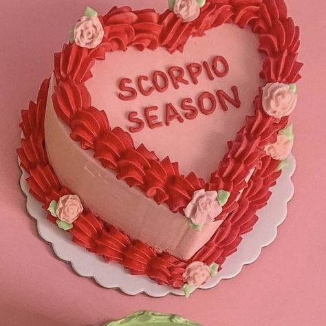 Scorpio Birthday Cake Ideas, Scorpio Szn Cake, Birthday Cake Scorpio, Scorpio Cake Ideas, Scorpio Baby Cake, Scorpio Cake, Birthday Scorpio, Birthday Cake Quotes, 21st Bday Ideas