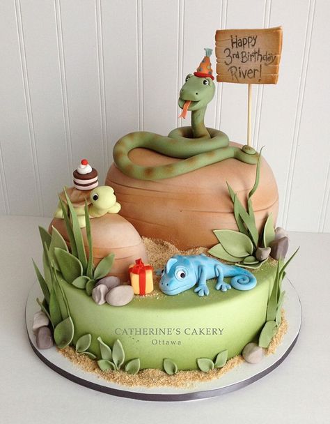 Chameleon Cake, Reptile Cake, Lizard Cake, Cat Cakes, Snake Cakes, Kid Cakes, Snake Party, Fab Cakes, Reptile Party