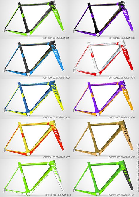 Freelance project for the french bicycle brand GIR'S bike.-Trends analysis about colors associations & aspects-Graphic declination for new G-Star frame, hilighting technical aspects-Color options for MYGIRS customization process-Development of one gr… Sports Paint, French Bicycle, Cycle Painting, Bicycle Paint Job, Bike Restoration, Paint Bike, Bicycle Brands, Bicycle Frames, Bicycle Painting