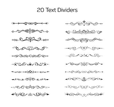 Doodle Dividers, Floral Dividers, Making Frames, Draw Dividers, Text Dividers, Page Dividers, How To Make Frames, Line Border, Vector Border