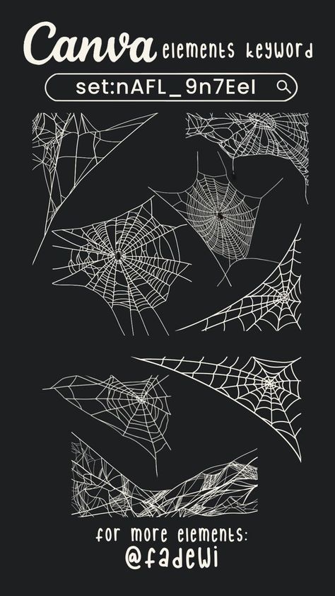 canva elements keyword for spider web#monsterfonts #ghostlyglyphs #trickortype #vampireletters Canva Decoration Element, Canva Halloween Elements, Halloween Design Graphic, Halloween Graphic Design, Free Canva Elements, Canva Halloween, Canva Free Elements, Font Canva Lettering, Canva Codes