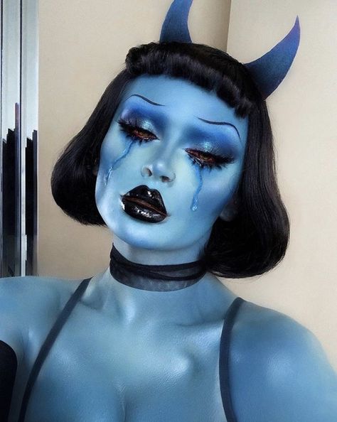 Sick Makeup, Demon Makeup, Makeup Zombie, Halloween Makeup Clown, Drag Make-up, Face Art Makeup, Horror Makeup, Halloween Makeup Inspiration, Character Makeup