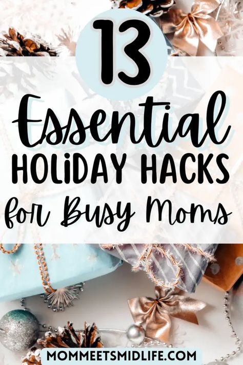 13 Essential Holiday Hacks for Busy Moms - Mom Meets Midlife Holiday Hacks, Holiday Hack, Budget Friendly Gift, Thrifty Decor, Road Trip With Kids, Toddler Travel, Road Trip Planning, Mom Hacks, Christmas Mom